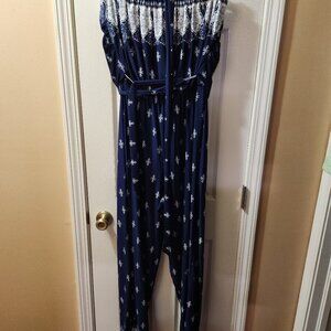 Navy and White Ashley Stewart Jumper - Size 18/20